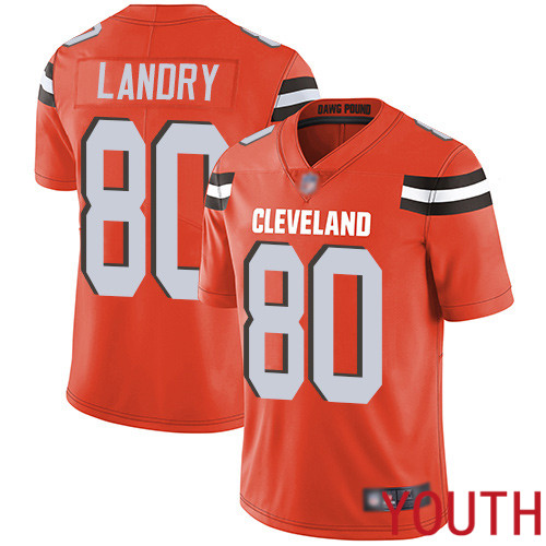 Cleveland Browns Jarvis Landry Youth Orange Limited Jersey 80 NFL Football Alternate Vapor Untouchable